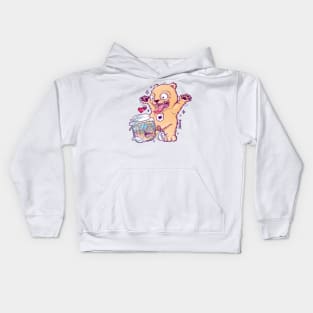 I love you beary much honey and bear pun Kids Hoodie